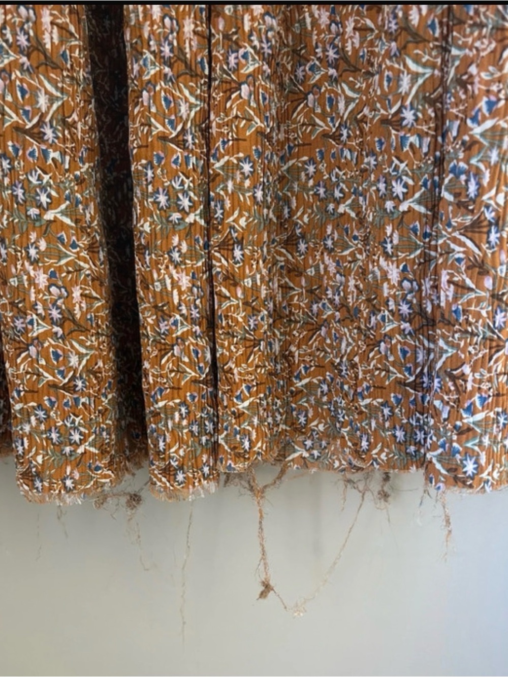 NATURAL LIFE Rust Floral Tiered Maxi Skirt - Picture 3 of 3